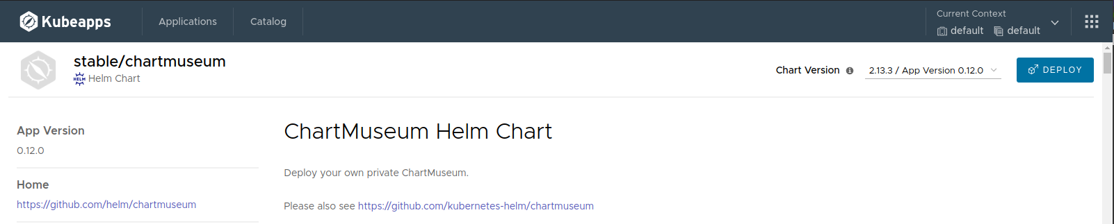 ChartMuseum Chart